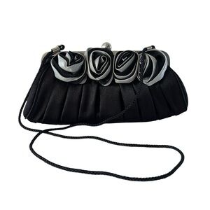 Elegant Black and Silver Clutch